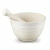 Le Creuset - Stoneware Pestle & Mortar Meringue 2 Le Creuset - Stoneware Pestle & Mortar Meringue -Cole & Mason Sales 193734 Large