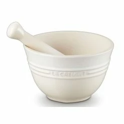 Le Creuset - Stoneware Pestle & Mortar Meringue