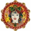 Baci Milano - Joke Sicily Red Tambourine Cutting Board Large 2 Baci Milano - Joke Sicily Red Tambourine Cutting Board Large -Cole & Mason Sales 198589 Large