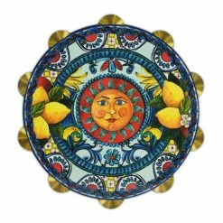 Baci Milano - Joke Sicily Blue Tambourine Cutting Board Large