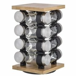 Davis & Waddell - Romano Spice Jar With Rack Set 17pce